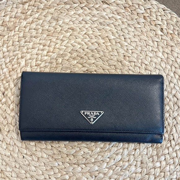 Prada Handbags - Prada logo plate wallet